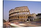 Sandra raccanelloプレミアムシックラップキャンバス壁アート印刷題名イタリア、ローマ、ローマフォーラム、Coliseum、ビューのColiseum and Via Dei Fori Im