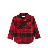 ポロラルフローレン チェック柄 プレイドコットン 長袖シャツ レッドマルチ (男の子12～24か月用) 24M [並行輸入品]