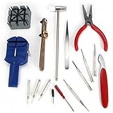 時計修理工具 腕時計修復設定ツール 16点セット 腕時計工具セット 修理 オーバーホール 分解清掃 バンド調整 電池交換 針交換 DIY 点検 ツール メンテナンス