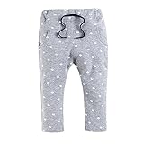 【SEBLES】ベビー服 パンツ ボトムス 長ズボン スウェット 無地 プリント 綿 コットン カジュアル アニマル 紐 ユニセックス 男の子 女の子 1歳 2歳 3歳(グレー象,80cm)