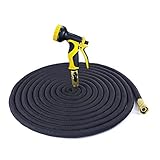 Flexibile Garden Hose Pipe 100FT Black [並行輸入品]
