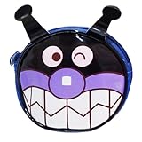 【日本製】アンパンマン 肩ひも調節可能 エナメルフェイス 丸ポシェット ANPANMAN バイキンマン 11.5×13×4cm