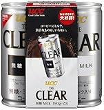 UCC THE CLEAR無糖Milk缶190g2P×15 UCC THE CLEAR無糖Milk缶190g2P×15