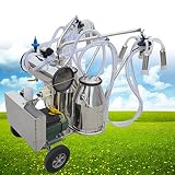 vinmax (アメリカから発送ポータブルダブルタンクファーム牛Milker電動真空ポンプ酪農を