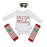 (プタス)Putars ベビー服 子供服 ロンパース 女の子 長袖 クリスマス SANTA BABY 可愛い 秋 冬 新生児 歩行服 出産お祝い 記念日 プレゼント 0-18ヶ月