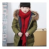 子供服　ダウンジャケット　防寒　着心地良い　ファッション　保温する　アウター　オリーブ　150