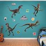 Fathead Raptor Collection-Jurassic World Real Decals [並行輸入品]