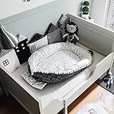 Burning Go ベビー ベッド 添い寝ベッド ポンポン付き ベッドインベッド ベッドガード 可愛い お昼寝 おむつ換え 取り外し 洗濯可 出産祝い プレゼント