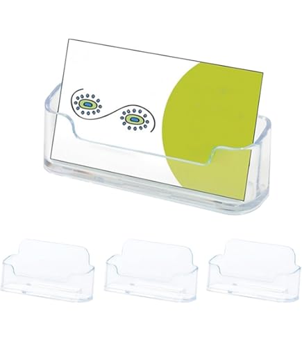 Amazon.co.jp: XINSHEYE アクリル 卓上名刺スタンド (3個入り) 横置き