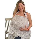 IntiMom Baby Nursing Cover for Breastfeeding, Wide Hooter Hider, Breathable Cotton by IntiMom