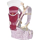 lanova 抱っこ紐 赤ちゃん ベビーキャリー キャリア単体でも使える (防寒 背当て付き) レッド