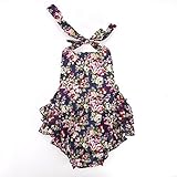 Cute Baby Infant Girls Floral Ruffles Romper Jumpsuit (2-3 Years) by FEITONG