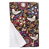 Baby Elephant Ears Ultra Soft Baby Blanket (XLarge (42x32), Birds of Norway) by Baby Elephant Ears