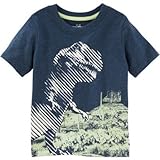 OSHKOSH(オシュコシュ) グローインザダークディノティ ネイビー トップス半袖Tシャツ 3歳【並行輸入】