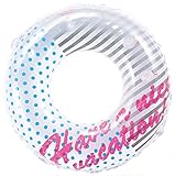 ヒオキ 浮き輪 ホワイトバケーションウキワ 90cm (空気栓大付)