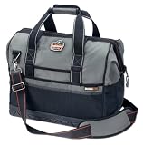 アーゴダイン 工具用カバン（鞄）　広口 大　52ポケット グレー Lサイズ （5800）