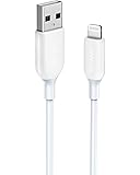 Anker iPhone 充電ケーブル PowerLine III ライトニングUSBケーブル Apple MFi認証取得 iPhone/iPad/iPod/AirPods 各種対応 超高耐久 極細 お手入れ簡単 (0.9m ホワイト)