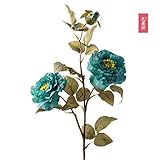 BAGEHUA バラの花レストランの装飾のシミュレーション花花花ホーム家具シルク結婚式結婚式祭の装飾品、マラカイトグリーン