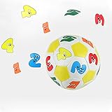 ベビーおもちゃベビー子供早期教育おもちゃアルファベット番号サッカー学習Ringingゴムボール