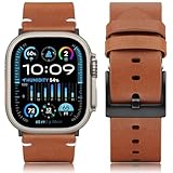 [HITZEE] アップルウォッチ バンドレザー コンパチブル Apple Watch バンド 49mm 45mm 44mm 42mm, 手