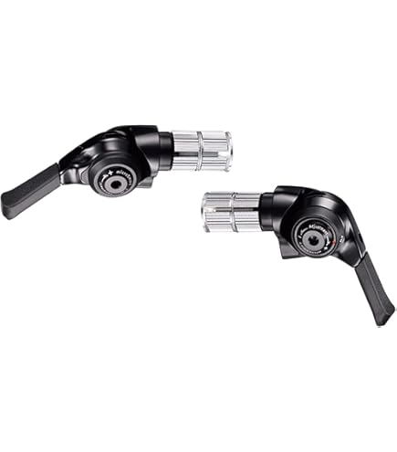 カ*ル様 ハンドルエンドシフター・レバー 10スピード シルバー/ブラック/レッ カ*ル様 ハンドルエンドシフター・レバー 10スピード シルバー
