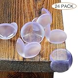 Pawaca ケガ防止 コーナーカバー 24個セット 透明 赤ちゃん コーナーガード テーブル ベビー ベッド 柱の角　乳幼児への安全対策 （ボール）