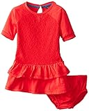 Nautica DRESS ベビー・ガールズ カラー: レッド