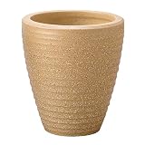 アドミナ 鉢カバー 9号用 39.5cm 薄茶【ネオモダン NE-2】 陶器 信楽焼き 穴なし おしゃれ