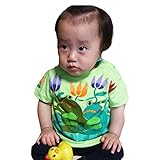 蓮カエル Tシャツ 名入れ 手描き (140, トトロピカルピンク)