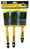 STANLEY BPST07223 Comfort Grip Paint Brush Set, Polyester, 3-Piece [並行輸入品]