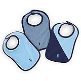 Ralph Lauren(ラルフローレン) ビブ3枚セット(ブルー) スタイ・よだれかけ[並行輸入品]