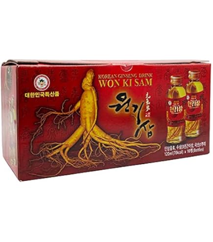 Amazon | 高麗人参ドリンク「元気参」 120ml ⅹ10本 | 韓サイ | 御種人蔘