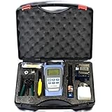 AIHOME Fiber FTTH Optic Tool Kit Fiber Cleaver FC-6S 10Mw Visual Fault Locator 10Km Optical Power Me