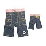 ダブルB(mikihouse) モンキーパンツ風８分丈スパッツ 90cm インディゴブルー（33）