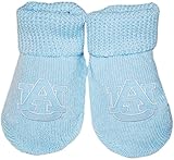 オーバーン大学タイガースAUロゴNCAA公式ソリッドカラーNewborn Baby Bootie Sock ブルー