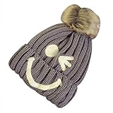 (アナトキ) Anatoky レディース かわいい ニット帽 ボンボン付き