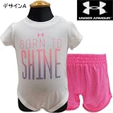 UNDER ARMOUR アンダーアーマー ヒートギア ベビー服 セットアップ 上下セット ロンパース ボディスーツ /デザインＡ/6/9ヶ月＝約60cm