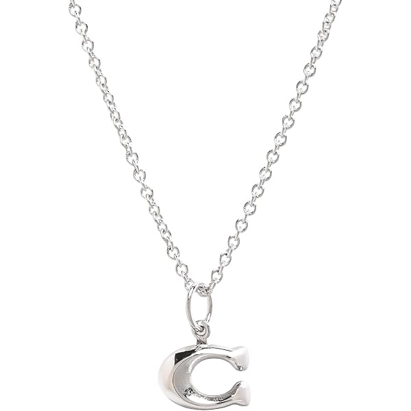Amazon.co.jp: [COACH] コーチ 公式 パヴェCネックレス SILVER