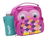 Smash Enterprises Mini 3D Lunchbag and Bottle, 350ml, Pink Owl [並行輸入品]