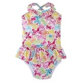 アイプレイ Iplay 水着 女の子用 Mサイズ オムツ機能付 スイムワンピース 712159-010-43 ホワイトバタフライ Swim Wear Tropical 1pc Ruffle Swims