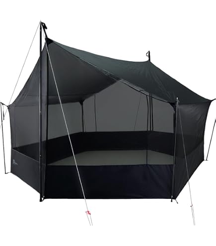Amazon | CAMVIL ZIP-TARP ジッパータープ 5m ブラックコーティング