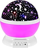 Nasus Starry Nightライトランプ、Romantic 3モードカラフルなLED Moon Sky Dreamerデスク回転コスモスStarlightプロジェクタNightlightギフト