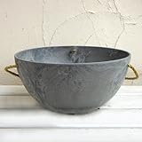 アートストーン ハンギング ボール 直径25cm（グレー） 2個セット[鉢] ノーブランド品