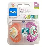 1パック2 Mam自然 6 + M個のおしゃぶり (ディア/フォックス)、 (MAM UK LTD) - MAM Nature 6+M Soother, 2 per pack (Deer/Fox) [