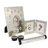 Lovoski 最初の歯のカールボックス　手の足のフォトフレーム　装飾品　赤ちゃん　洗礼　ギフト　記念品