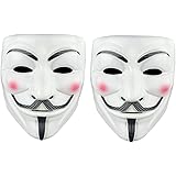 Pclife V for Vendetta ガイ・フォークス アノニマス 仮面 マスク コスチューム用小物 2個 セット