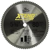 Vermont American 26127 10mm Arbor 5-3/8-Inch 80 Tooth Xtend Cordless Steel Cutting Circular Saw Blad