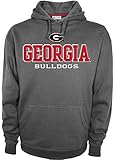 NCAA Georgia BulldogsメンズHuddle Up 2長袖フード付きトップシャツ、小さな、グレー