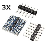 ILS - 3 pieces IIC 4 Way Bi-Directional Logic Level Converter Module