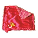 BbEmerald Pink Satin Minky Pacifier Blanket